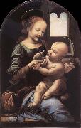 LEONARDO da Vinci The madonna with the Children oil painting on canvas